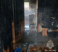 В Богородске на улице 1-я Рязанка молния сожгла частный дом